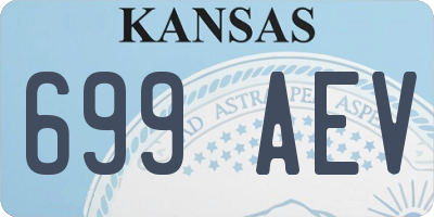 KS license plate 699AEV