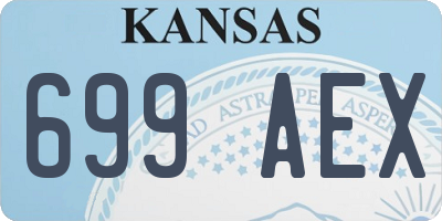 KS license plate 699AEX