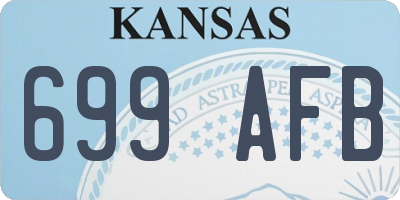 KS license plate 699AFB