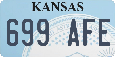 KS license plate 699AFE