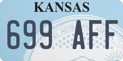 KS license plate 699AFF