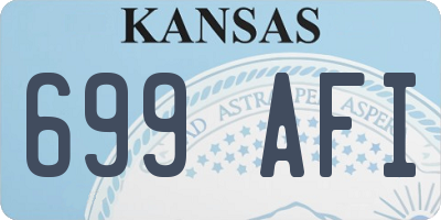 KS license plate 699AFI