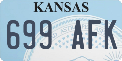 KS license plate 699AFK