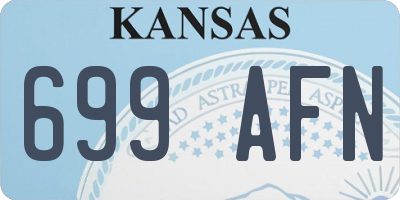 KS license plate 699AFN