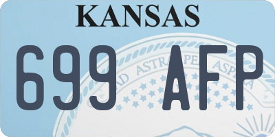 KS license plate 699AFP
