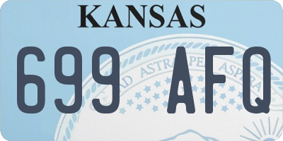 KS license plate 699AFQ