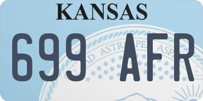 KS license plate 699AFR
