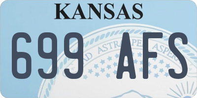 KS license plate 699AFS