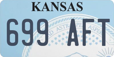 KS license plate 699AFT