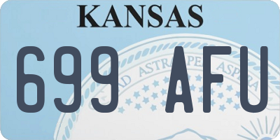 KS license plate 699AFU