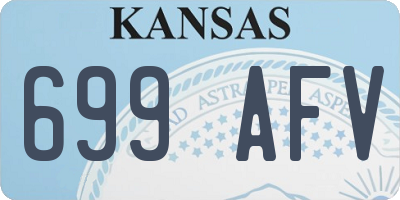 KS license plate 699AFV