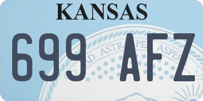 KS license plate 699AFZ