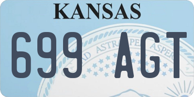 KS license plate 699AGT