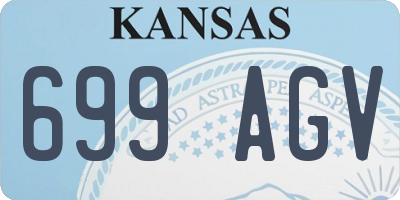 KS license plate 699AGV