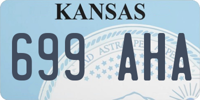 KS license plate 699AHA