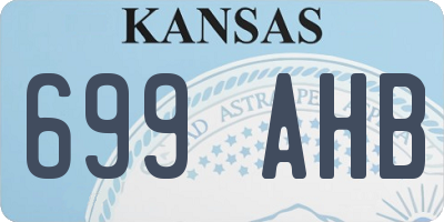 KS license plate 699AHB