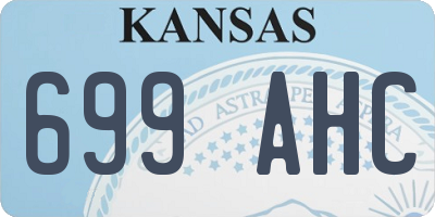 KS license plate 699AHC
