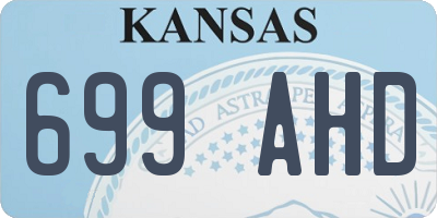 KS license plate 699AHD