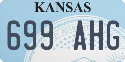 KS license plate 699AHG