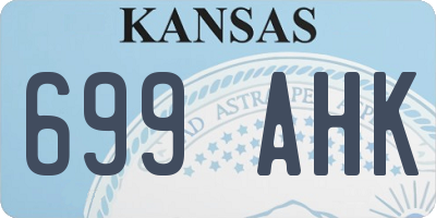 KS license plate 699AHK