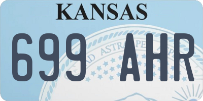 KS license plate 699AHR