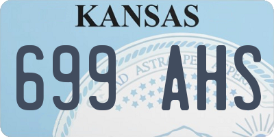 KS license plate 699AHS