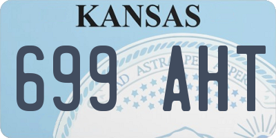 KS license plate 699AHT