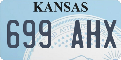 KS license plate 699AHX