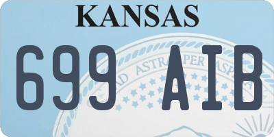 KS license plate 699AIB
