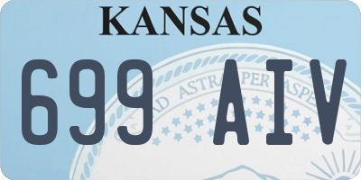 KS license plate 699AIV