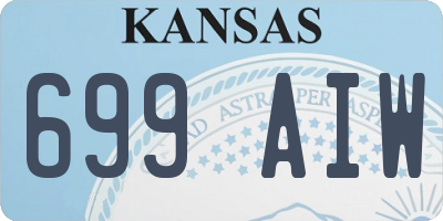 KS license plate 699AIW