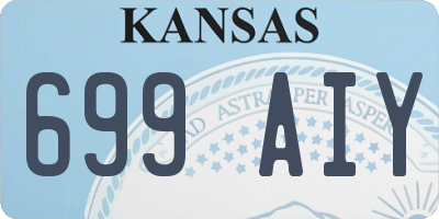KS license plate 699AIY