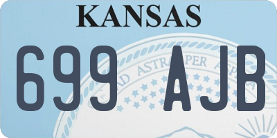 KS license plate 699AJB