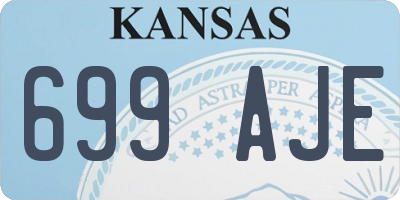 KS license plate 699AJE