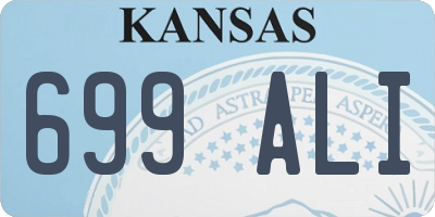 KS license plate 699ALI