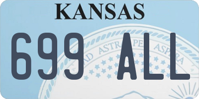 KS license plate 699ALL