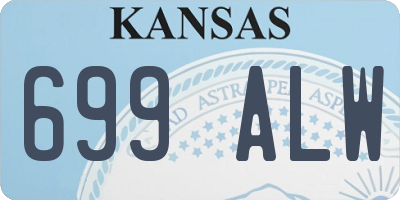 KS license plate 699ALW