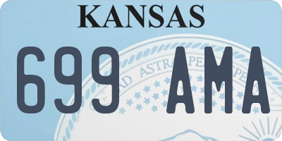 KS license plate 699AMA