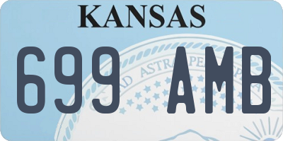 KS license plate 699AMB