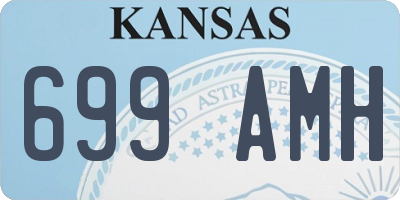 KS license plate 699AMH