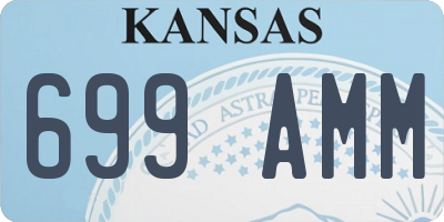 KS license plate 699AMM