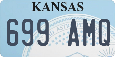 KS license plate 699AMQ