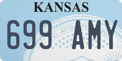 KS license plate 699AMY