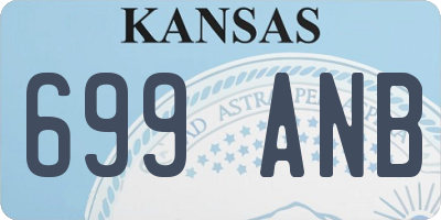 KS license plate 699ANB