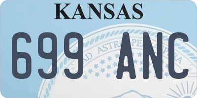 KS license plate 699ANC