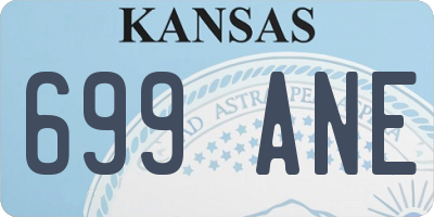 KS license plate 699ANE