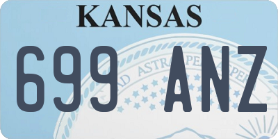 KS license plate 699ANZ
