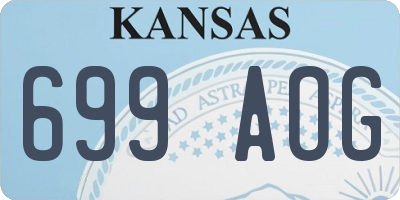 KS license plate 699AOG