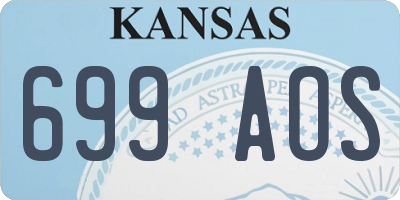 KS license plate 699AOS