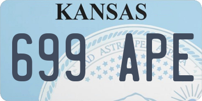 KS license plate 699APE